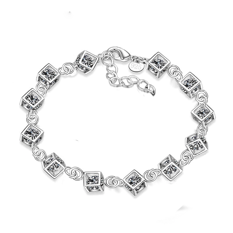 New products Fashion jewellery Zircon accessories women silver Bracelet 1