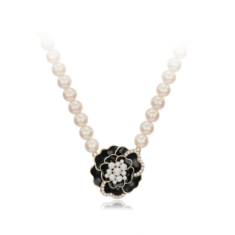 Hainon jewelry chokers Necklaces flower shape fashion pearl necklace for women Best festival gift 1
