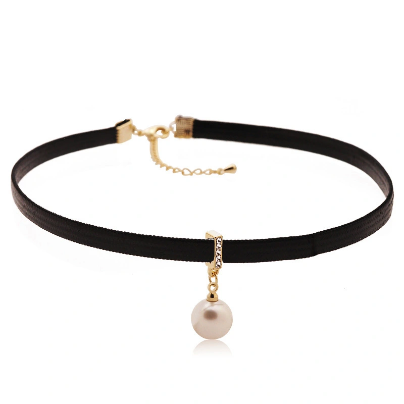 Hainon jewelry Chokers Necklaces leather fashion  pendant pearl necklace for women Best festival gift2 1