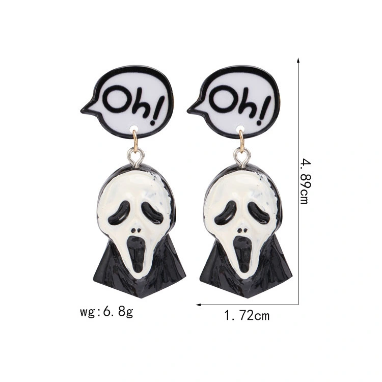 Hainon Halloween Earrings For Women Funny Drops Female Earrings Jewelry Instock Wholesale Supplier 1