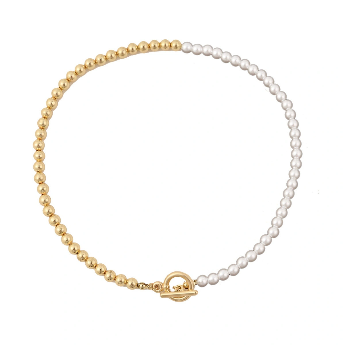 Hainon 18k Gold color Pearl Necklace For Women Fashion beads Pendant Necklace women gifts1 1