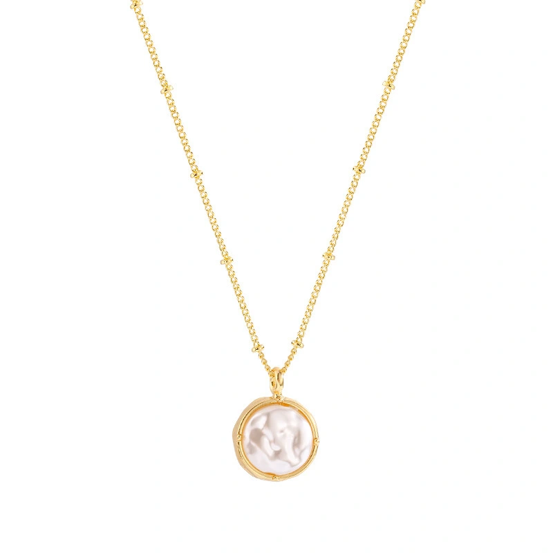 Hainon jewelry necklace round beads fashion long pearl necklace for women 1