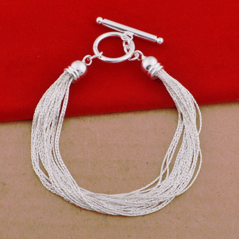 Hainon Chinese factory plating 925 silver jewelry 20cm tennis bracelet women wholesale 1