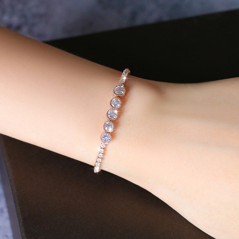 online Fashion jewellery accessories women rose gold bracelets wholesale 1
