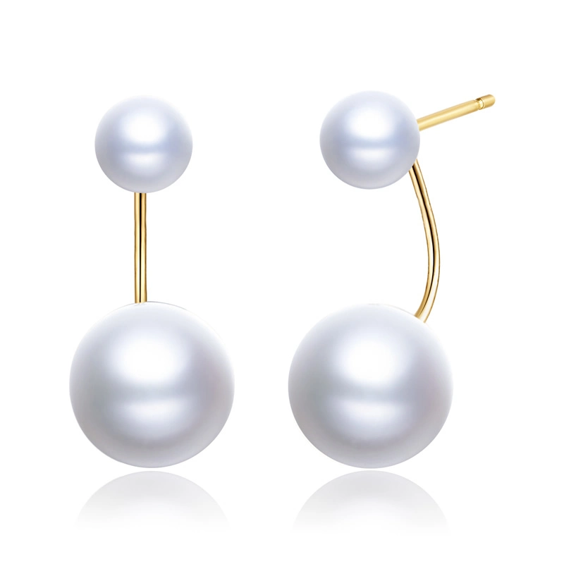 Hainon Fashion Hot Sale Gold Plated Pearl Drop Earrings Pearl Earrings for Women Gift card flannel bag set wholesale 1