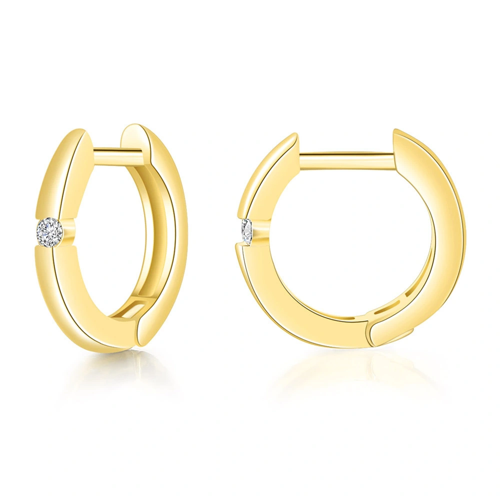 Hainon Fashion hoop earrings female copper plated real gold earrings for women 2021 1