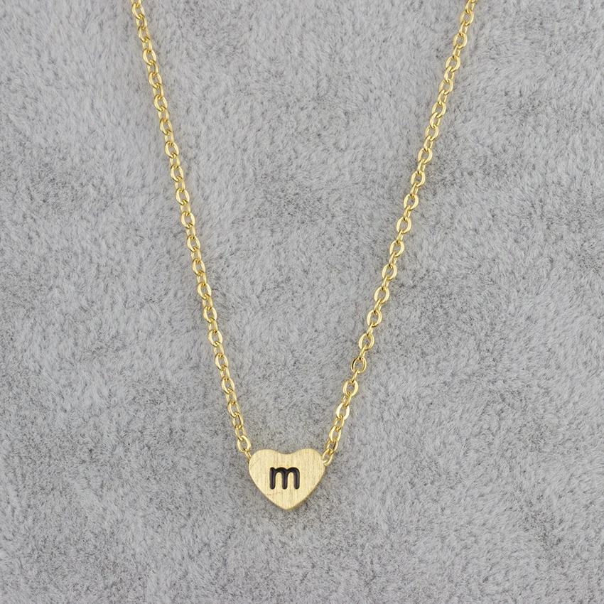 Hainon wholesale new fashion stainless steel 26 letters pendant necklace jewelry for women personality 1