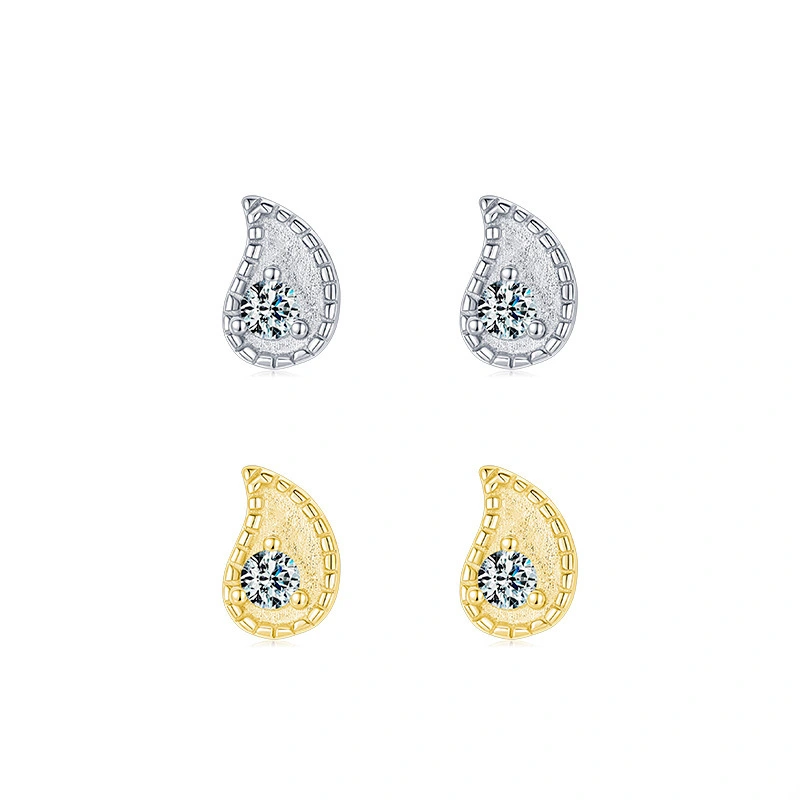 Hainon earrings female s925 sterling silver temperament geometric fashion earrings jewelry Gift card flannel bag set 1