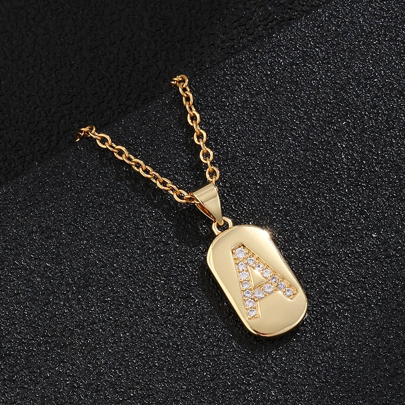 Hainon new trendy Initial Necklace Letters A-Z Alphabet Initial pendant Necklace jewelry for Women Girl 1