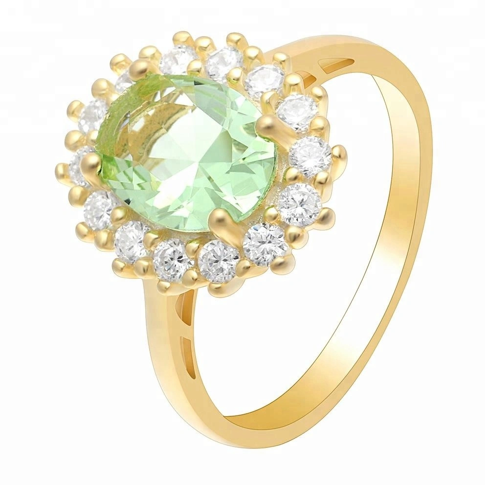 925 Sterling Silver Ring Fashion Women's Diamond Engagement Ring Gold Classic Picture Zircon Wedding Bands or Rings Bar Setting 1
