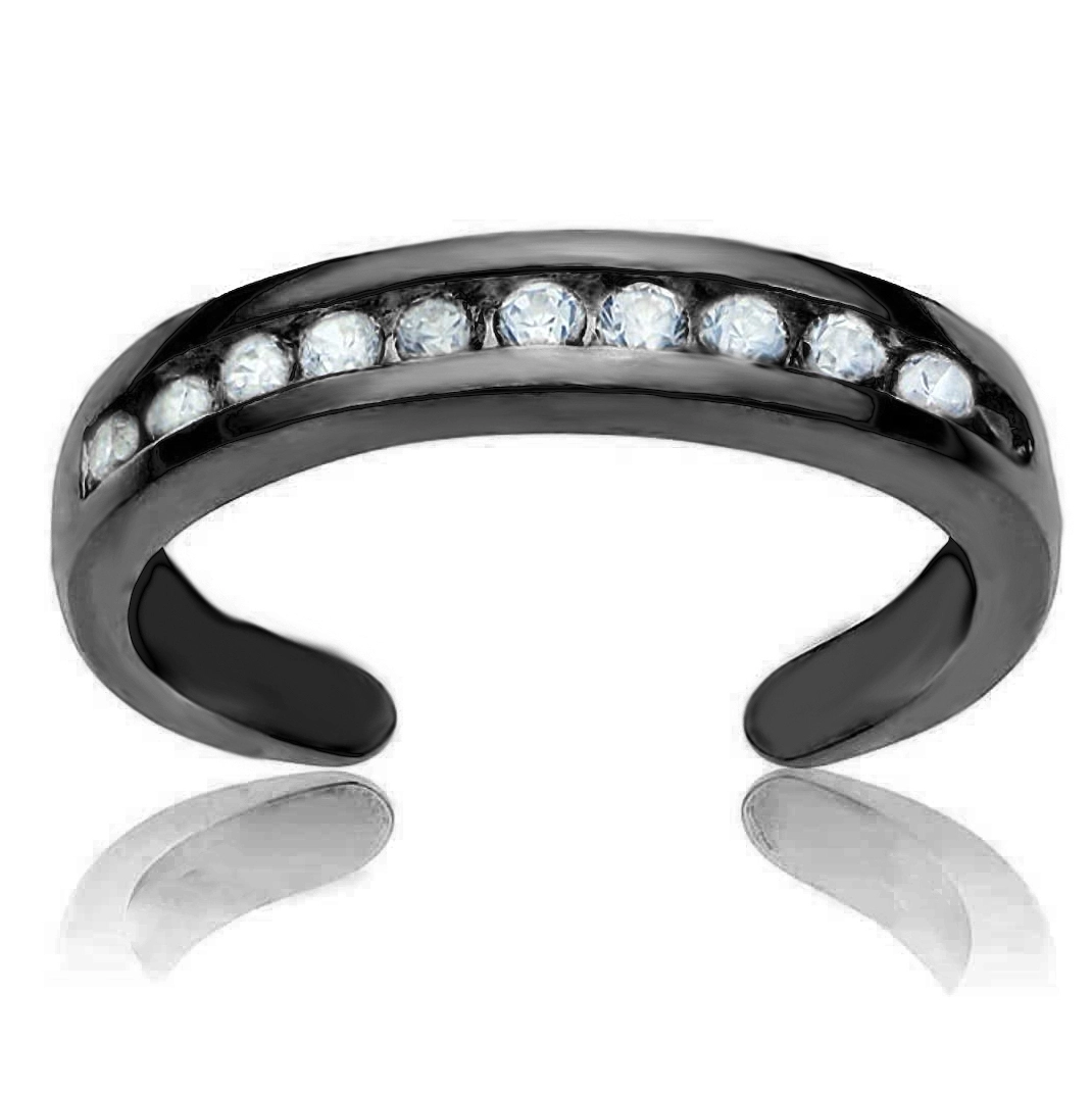 Hainon wholesale fashion Adjustable Size Rings Black Gun Plated Open Ring Elegant Jewelry Gift card flannel bag set 1