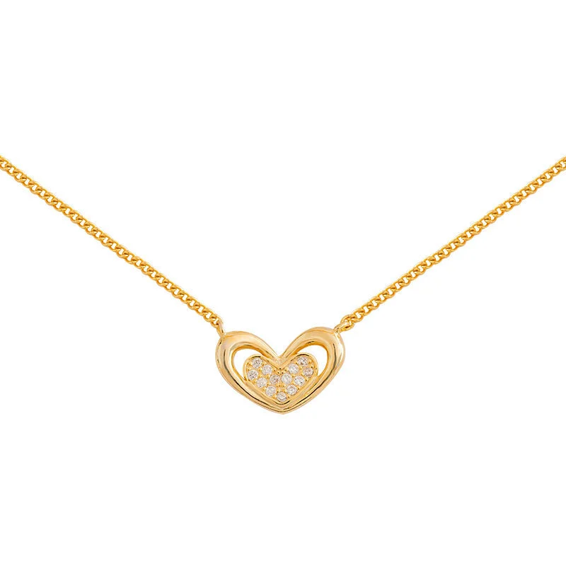 Hainon S925 sterling silver sweet love necklace temperament 2021 new fashionable clavicle chain wholesale 1