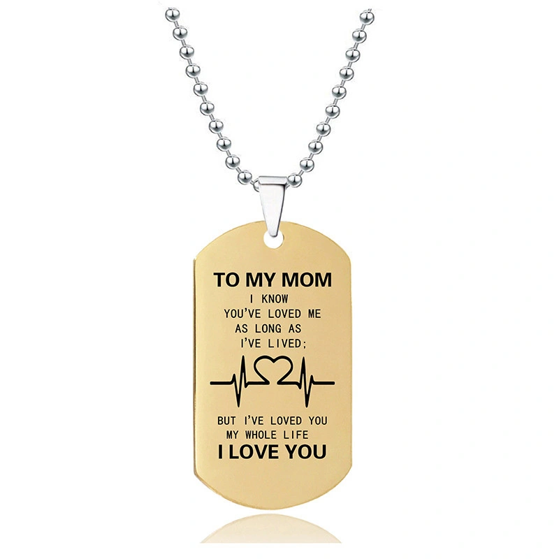 Hainon women necklace TO MY MOM pendant necklace Thanksgiving Best Gift Card boxs set 1