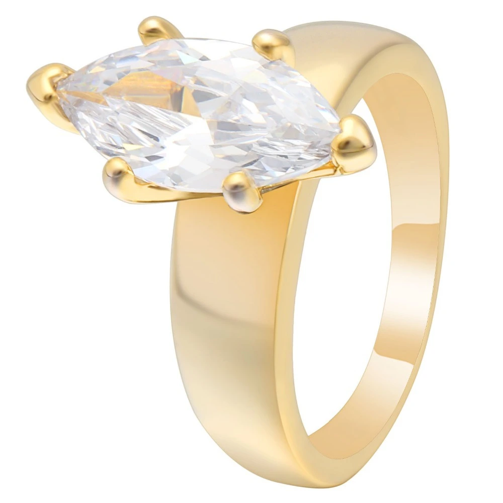 New arrivals 2018 stainless steel men's ring wholesale Single diamond gold ring Inventory clearance products 1