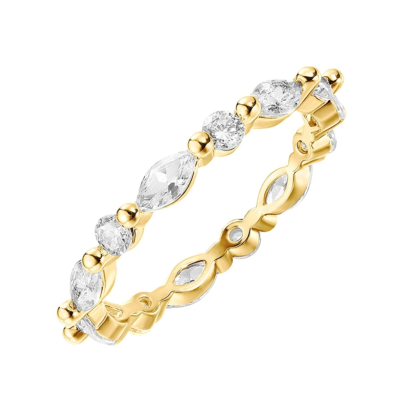 Hainon All Around Band Ring for Women Aesthetic jewelry Size Mixed Stackable Vintage Rings gift card 1