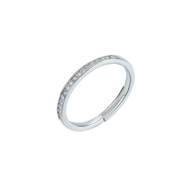 Hainon s925 silver ring version fashion light luxury temperament open finger ring Gift card flannel bag set 1
