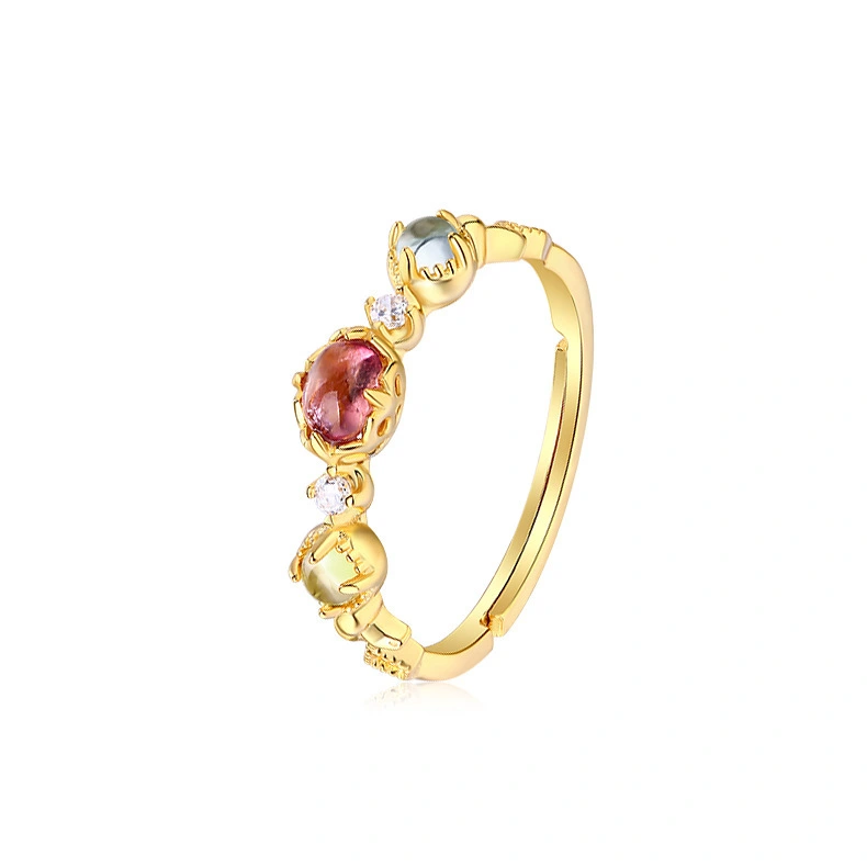 Hainon rings jewelry women Wholesale jewellery plated 18k gold custom wedding rings gemstone engagement rings1 1