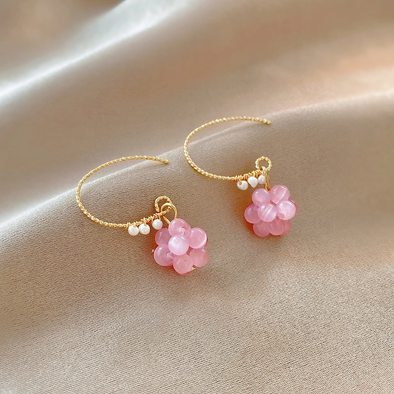 Hainon Fashion simple pearl earrings trendy compact design earrings niche light luxury earrings wholesale 1