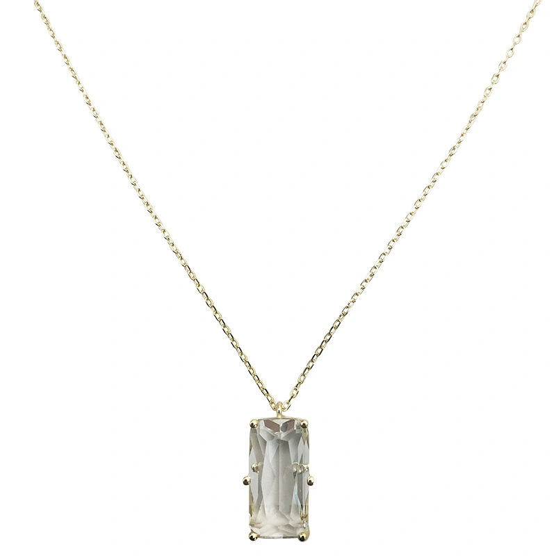 Hainon 925 sterling silver ice cube necklace vintage niche clavicle chain Female Minority wholesale 1