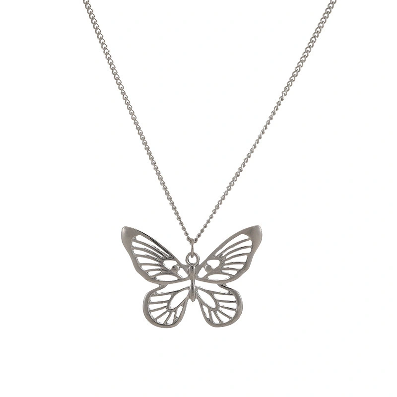 Hainon Choker Necklace Gift for Women pendant Simple Colorful Butterfly Necklace wholesale 1
