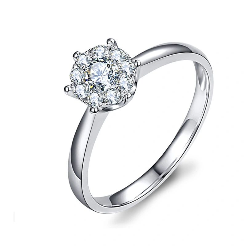 Hainon Simple Wedding Engagement Ring Fashion Cubic white Zirconia Rings For Women Fashion Jewelry 1