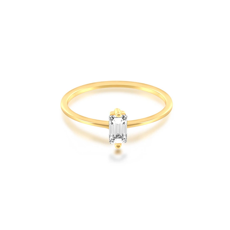 Hainon Shiny simple water bead zircon rings Anti-oxidation Support Dropshipping 925 silver engagement rings for women 1