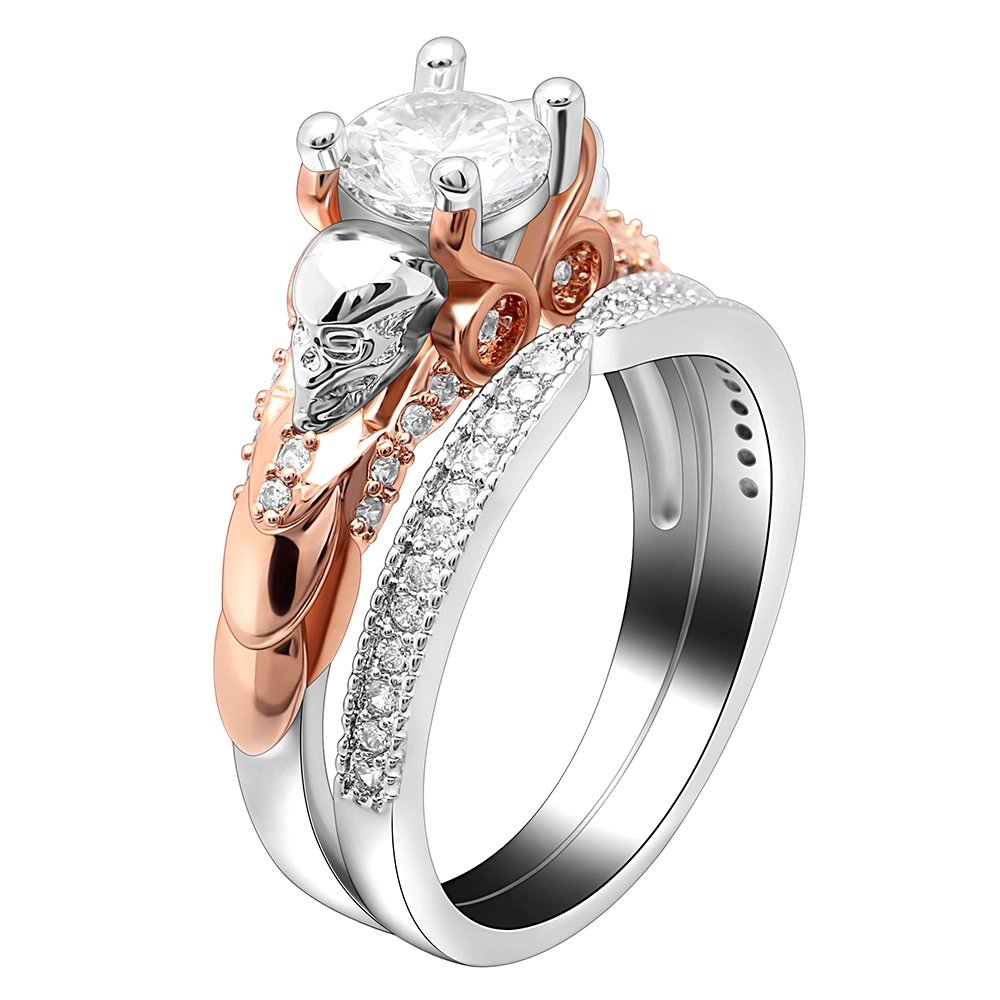 Top Quality skull Ring for woman wedding Ring Silver plating luxurious gift mens jewelry Skull men's ring wholesale 1