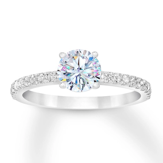 Wholesale White Opal Ring Simple design Three heart shape women jewelry silver diamond ring 1