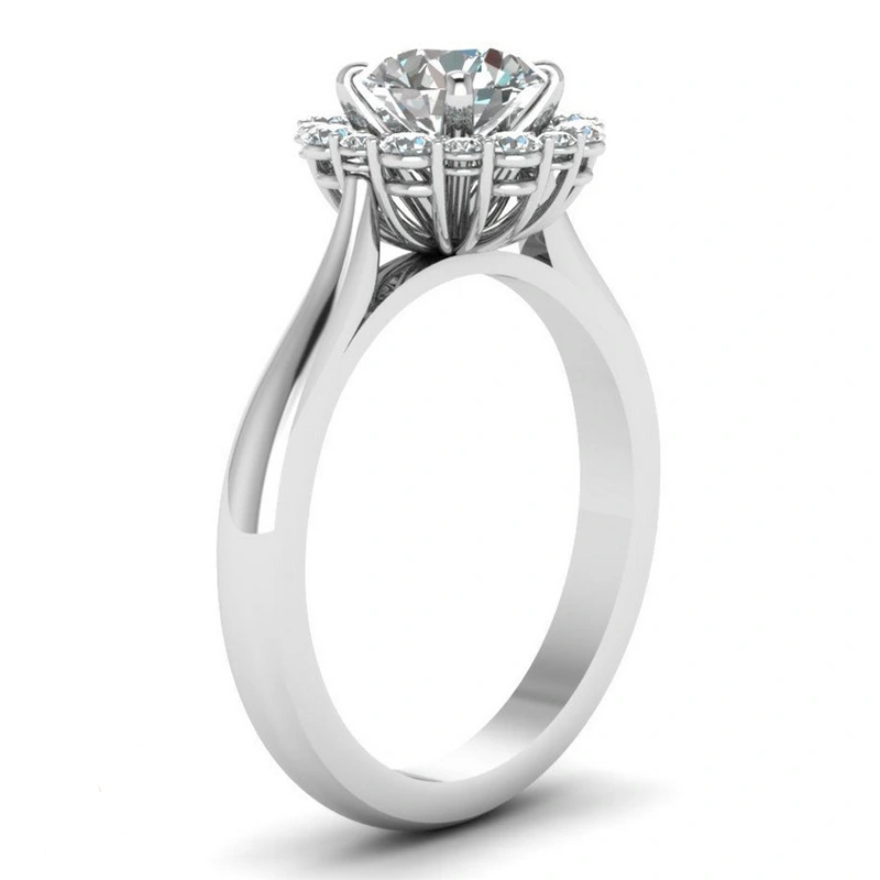 Hainon rings Jewelry Beautiful white zircon women wedding ring 1