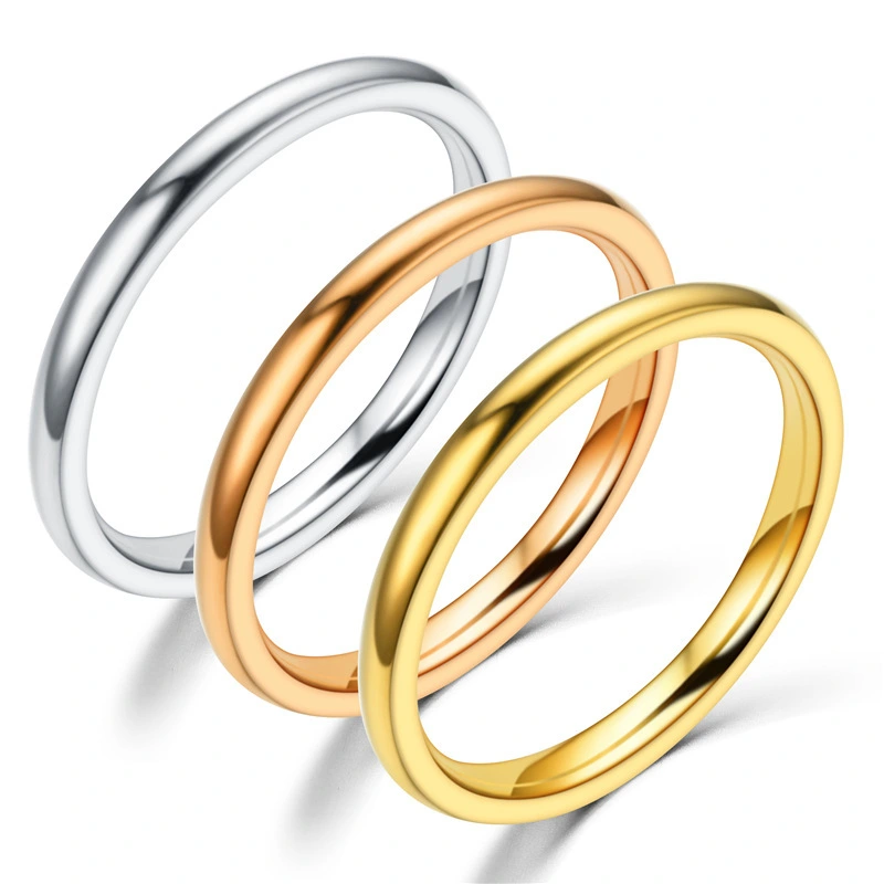 Hainon rings 2mm stainless steel jewelry rings for men Simple style simple ring wholesale 1