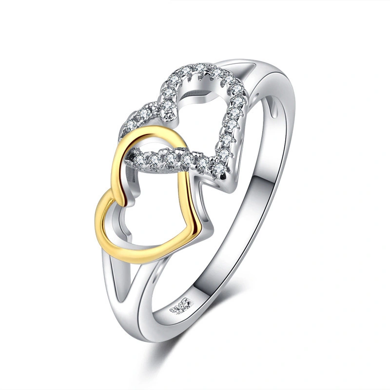 Hainon Yiwu cheap wholesale gold ring Heart-shaped style Gift rings for women 1