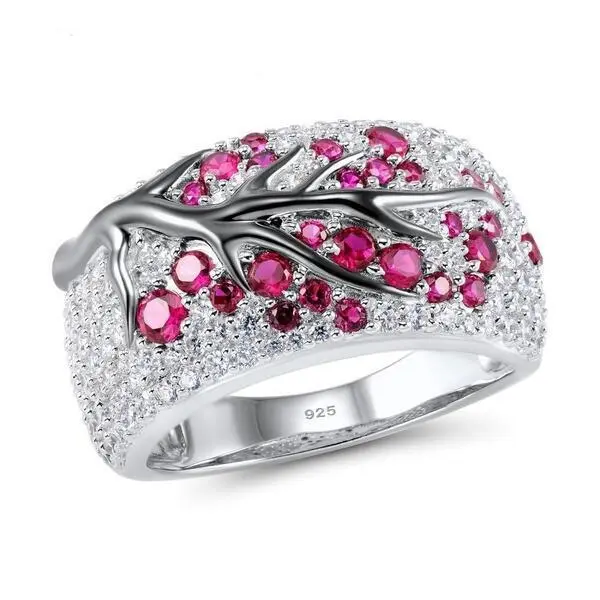 Hainon 2019 rings jewelry women Explosion Style Creative branch Engraved Engagement Ring 1