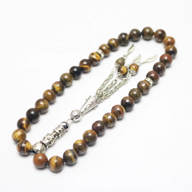 8mm 33 rosary beads Wrap Bracelet for Charm Bracelet Natural Gemstone Tassel bracelet Jewelry for Women Men Hainon 1