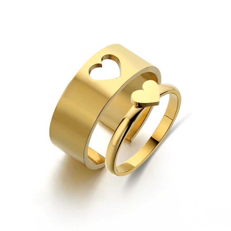 Hainon Simple and versatile titanium steel ring wholesale couple love butterfly cross mix ring wholesale 1