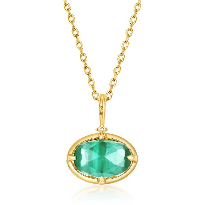 Hainon New Arrival Cute shiny crystal Stone gold Pendant Long Chain Necklace for Women Choker Fashion Jewelry 1