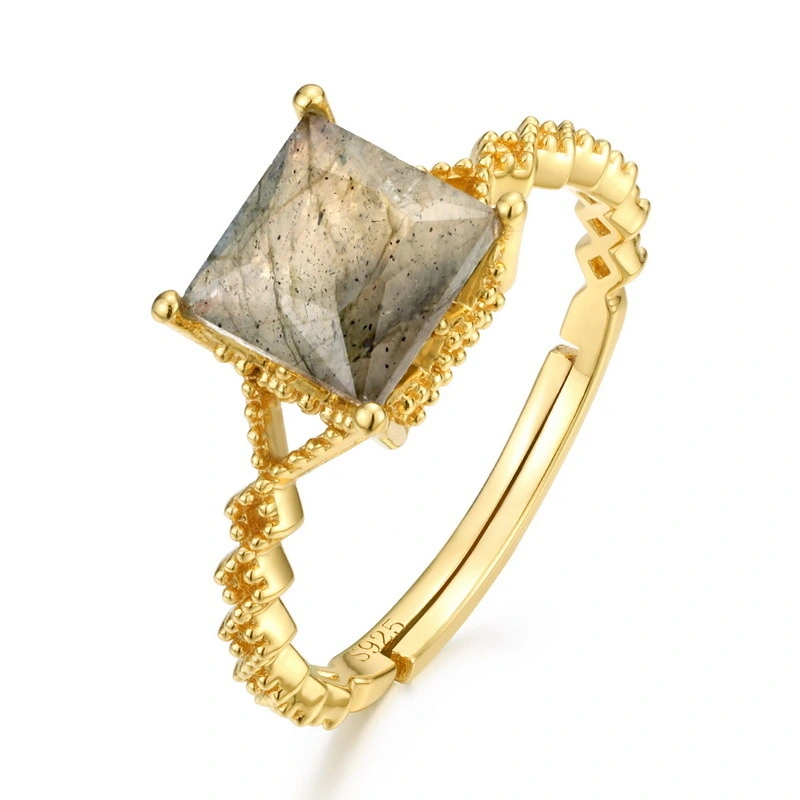 Hainon trend crystal 18k gold plated wedding finger rings jewelry for women 2022 1