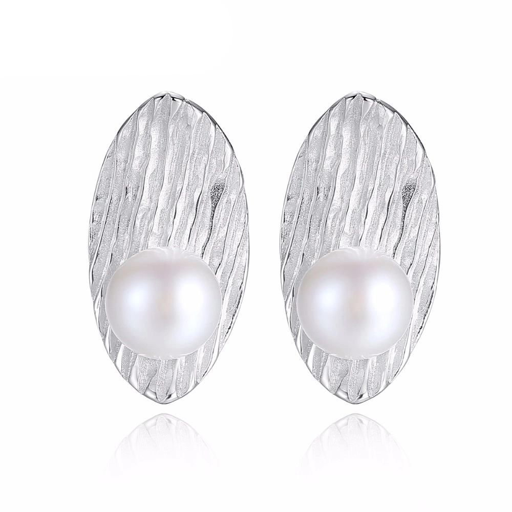 Hainon 2021 fashion Cute Imitation Pearl stud Earrings for Women Gifts for Women Girls Gift card flannel bag set 1