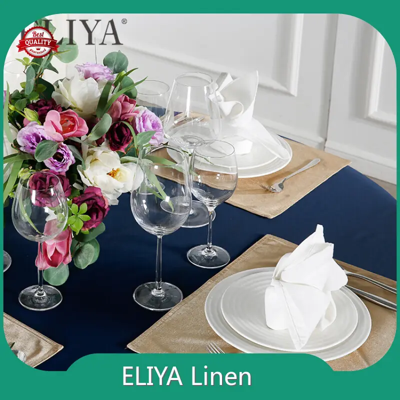 50 قطعة غطاء طاولة طعام من الكتان L / C شركة ELIYA 1