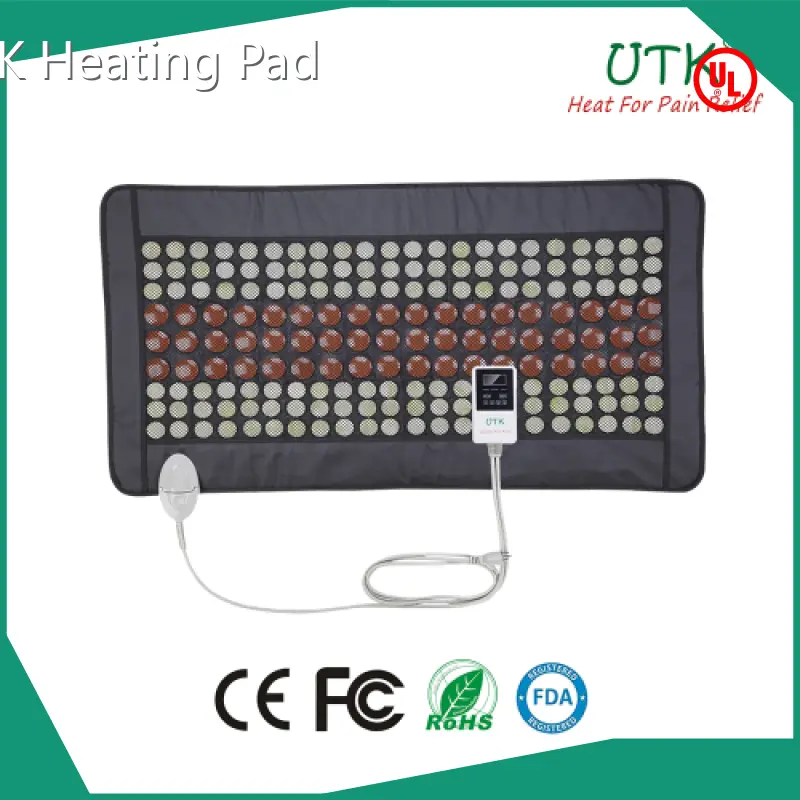 Cordless Heating Pad for Back Jade and Tourmaline Stones Cordless Heating Pad for Back UTK Brand 1