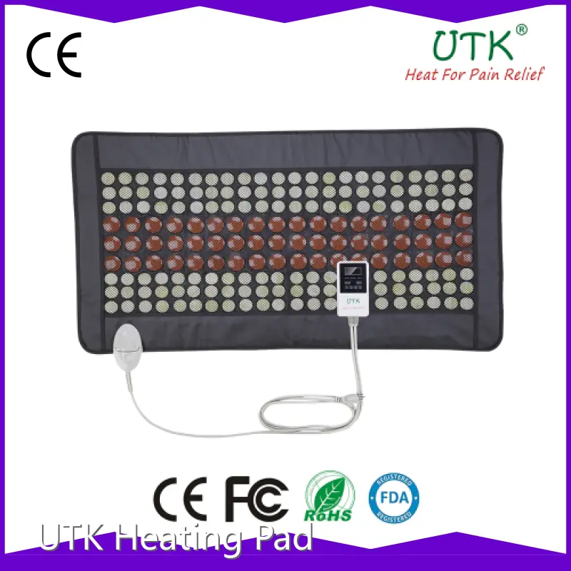 Mplus Medium Plus Pierres de jade et de tourmaline Coussin chauffant pour tout le dos UTK Manufacture 1