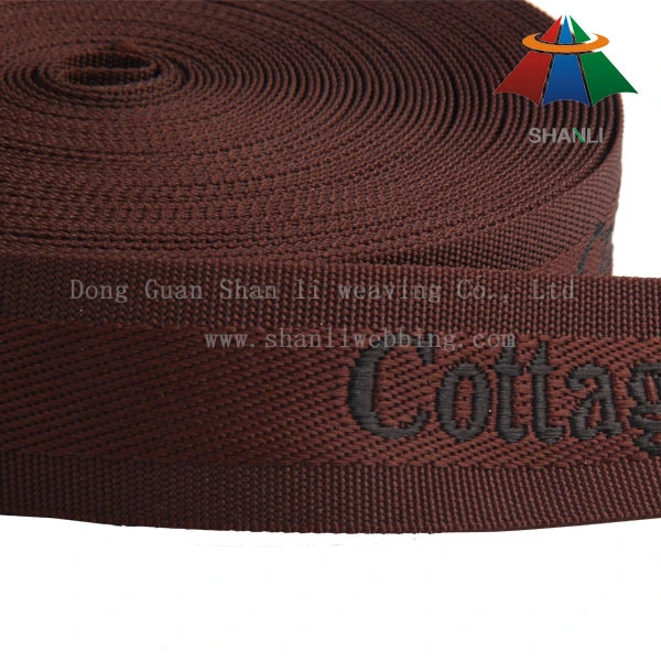 Jacquard Polyester Webbing With Logo 1