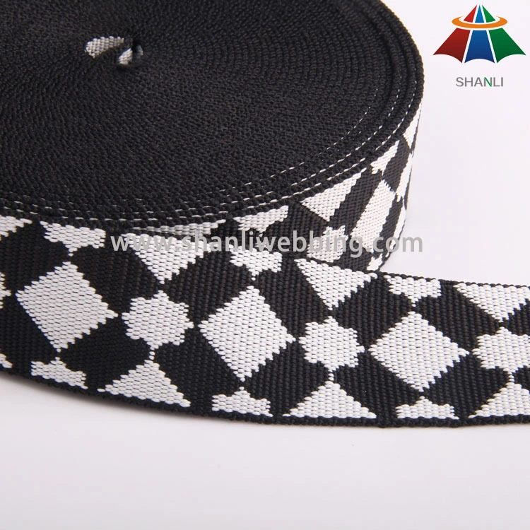1.5 Inch Polyester Cotton Jacquard Webbing for Garment Accessories 1