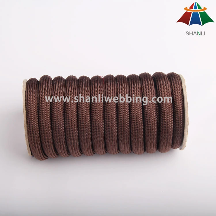 12mm Brown Braided Nylon Rope 1