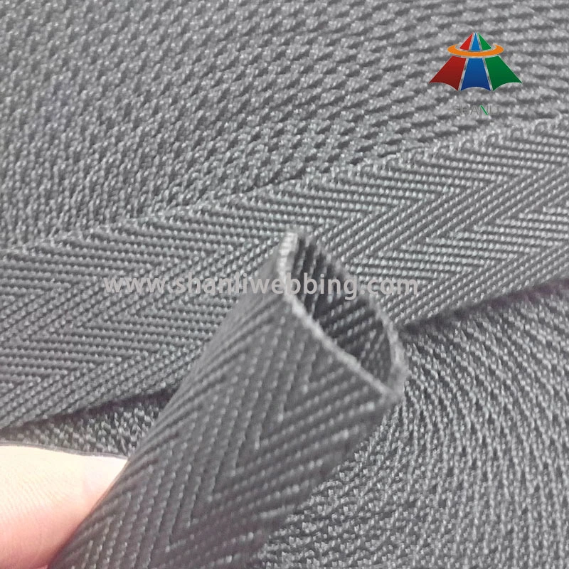 Black Polypropylene 4 Twill Hollow Webbing 1