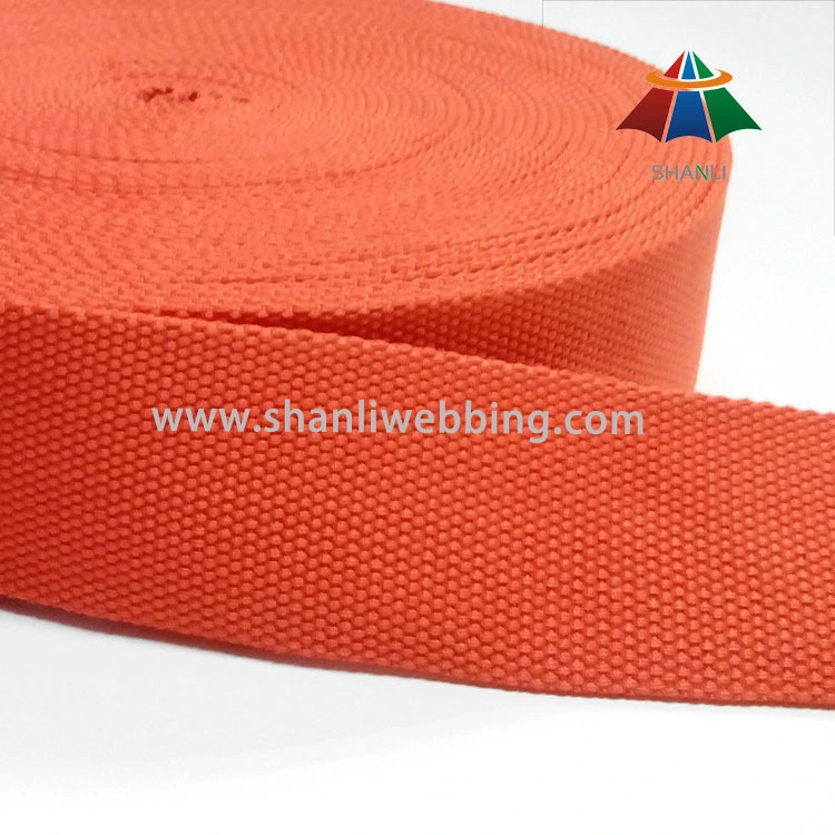 5cm Orange Polyester Cotton Webbing 1