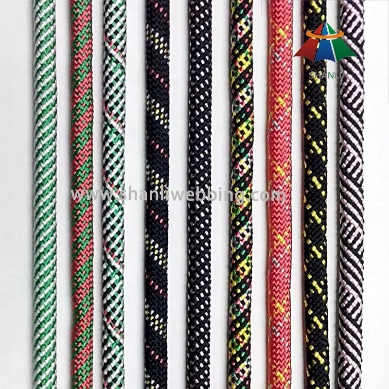14mm Colorful Striped Braided Nylon Rope 1