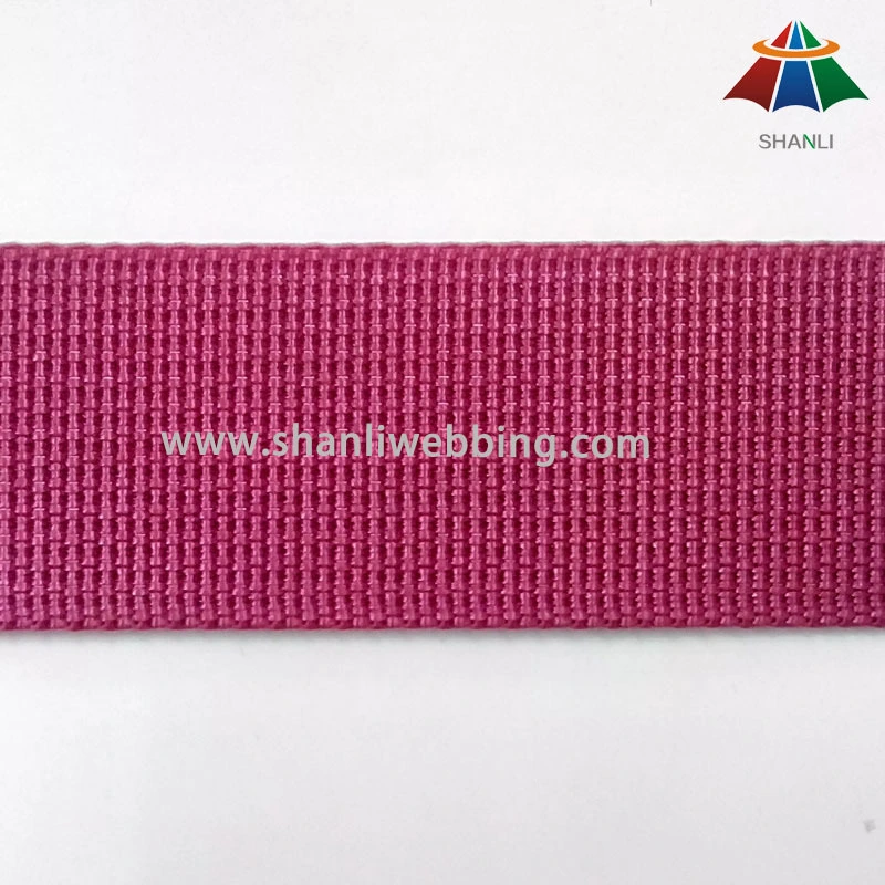 1 Inch Magenta Fine Grooved Nylon Webbing 1