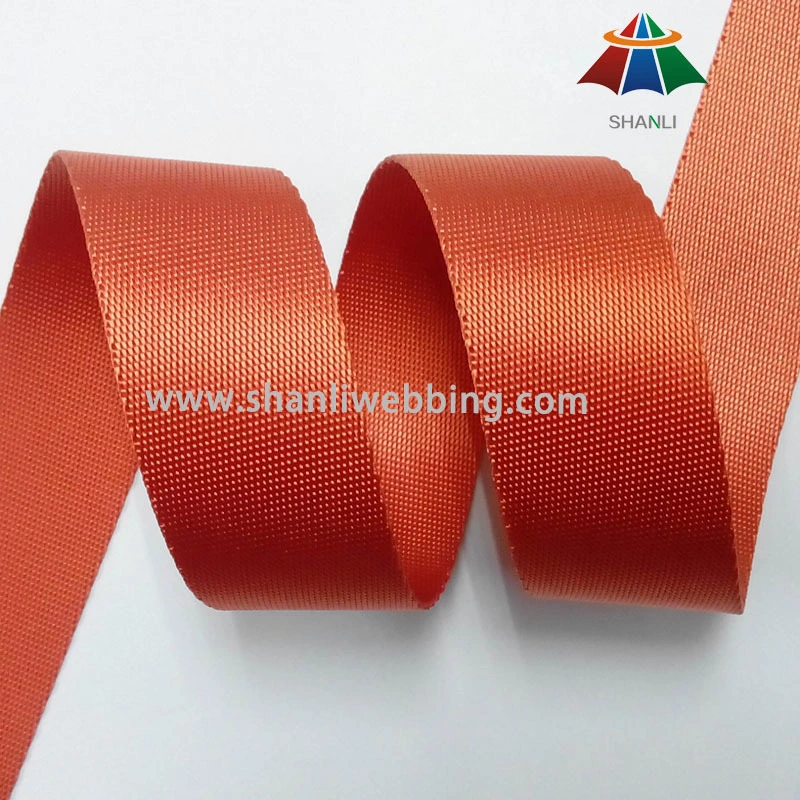 38mm Orange Red Twill Nylon Webbing Straps 1