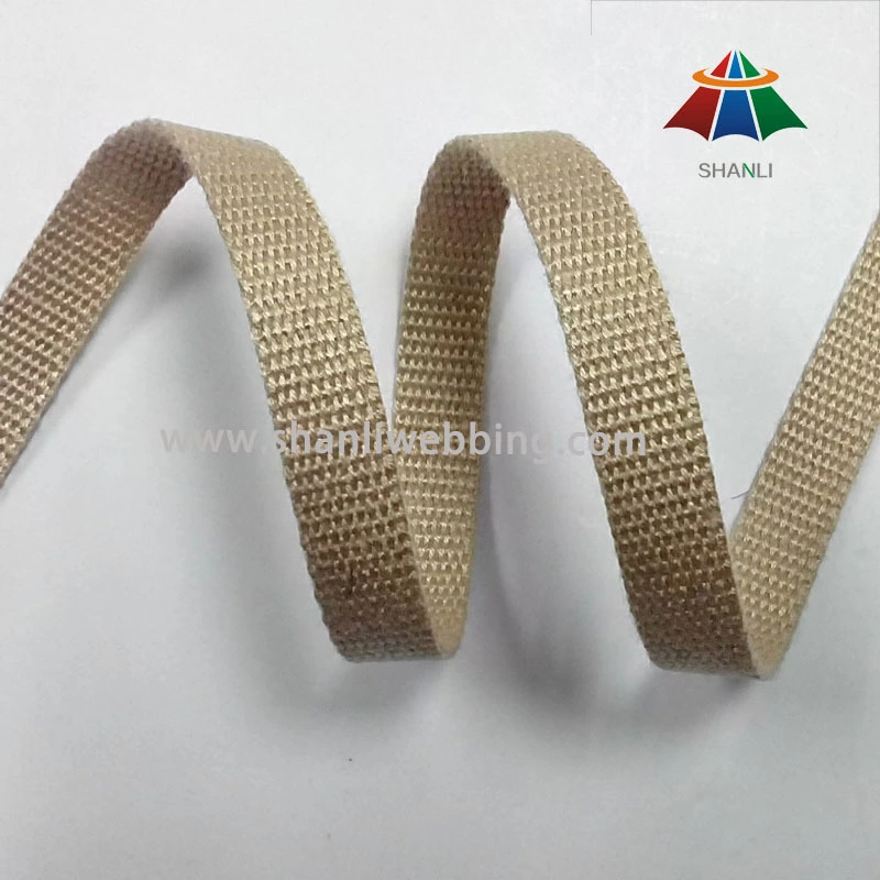 5mm Khaki Flat Cotton Webbing 1