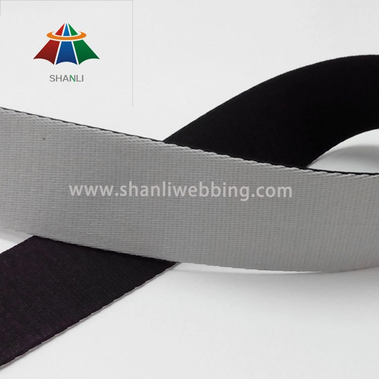 2 Inch Black and White Polyester Webbing 1